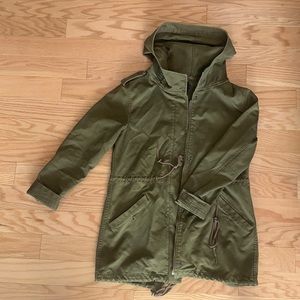 Aritzia Talula olive green anorak jacket
